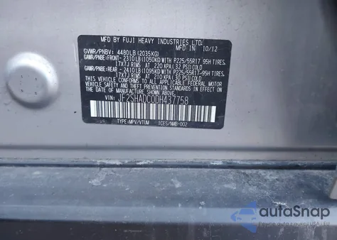 2013 Subaru Forester 2.5X Premium из США, поврежденный, VIN JF2SHADC0DH437758